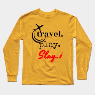 TRAVELPLAYSLAY Long Sleeve T-Shirt